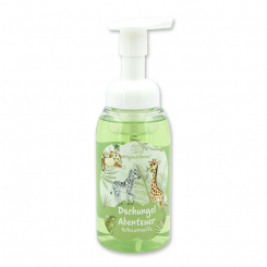 Foam soap with organic sheep milk 300ml in a dispenser "Dschungel Abenteuer", Magic land 