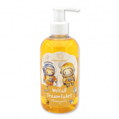 Liquid soap with organic sheep milk 300ml in a dispenser "Weltall Traumfahrt", Fruit dream 