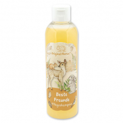 Pflegeshampoo mit biologischer Schafmilch 250ml in der Flasche "Beste Freunde", Fruchttraum 