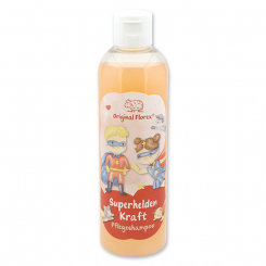 Pflegeshampoo mit biologischer Schafmilch 250ml in der Flasche "Superhelden Kraft", Beerentraum 