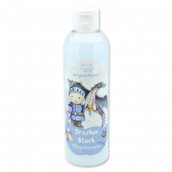 Pflegeshampoo mit biologischer Schafmilch 250ml in der Flasche "Drachen Stark", Wolkenbrise 