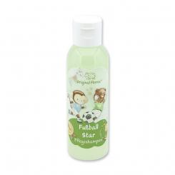 Pflegeshampoo mit biologischer Schafmilch 75ml in der Flasche "Fußball Star", Zauberland 