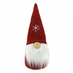 Gnome "Santa" 30cm, bordeaux 