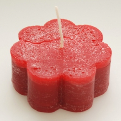 Florex Duftkerze Blume klein Granatapfel 7 x 3 cm 