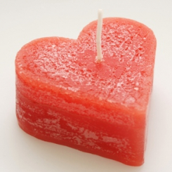 Candle Rose heart 