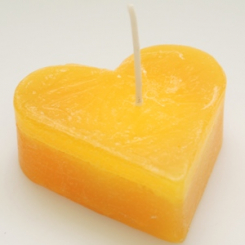 Candle Vanilla heart 