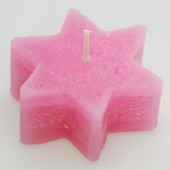 Florex Duftkerze Stern klein Pfingstrose 7,5 x 3 cm 