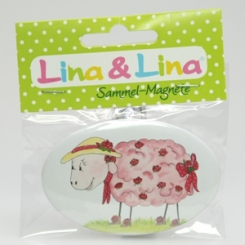 Lina's magnet in a cellophane bag, "Rose" 