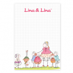 Lina's A5 pad, "Lina und die Schafkinder" 