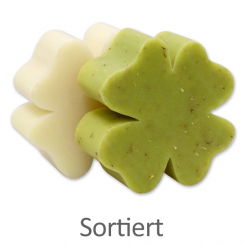 Schafmilchseife Kleeblatt groß 120g, sortiert 