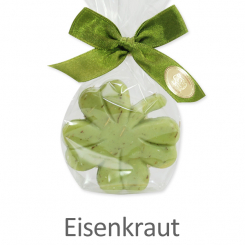 Schafmilchseife Kleeblatt 32g, in Cello, Eisenkraut 