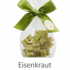 Schafmilchseife Kleeblatt mini mini 10x2g, in Cello, Eisenkraut 