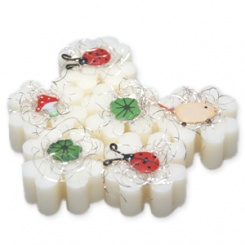 Sheep milk cloverleaf soap 14g decorated with lucky charms, Classic 