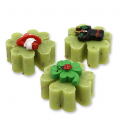 Sheep milk soap cloverleaf 14g decorated with lucky charms, Verbena 