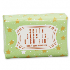 Sheep milk soap 100g "Schön dass es dich gibt", Verbena 