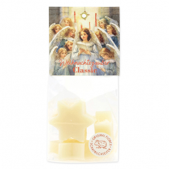Sheep milk soap star 4x20g in a cellophane bag "Christmas magic motif 20", Classic 