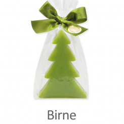 Sheep milk soap christmas tree 75g, in a cellophane, Pear 