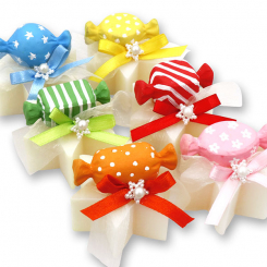 Schafmilchseife Stern 40g dekoriert mit Zuckerl, Classic 