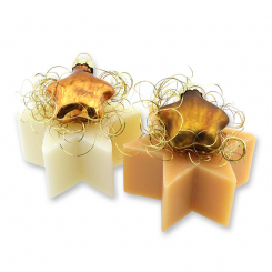 Schafmilchseife Stern 40g dekoriert mit Stern, Classic/Quitte 