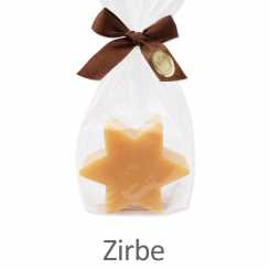 Sheep milk soap star 80g, in a cellophane, Swiss pine 