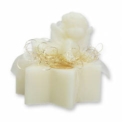 Sheep milk soap star 80g decorated with an angel 20g, Classic 