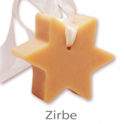 Sheep milk soap star 80g, hanging, Swiss pine 