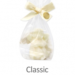 Sheep milk soap angel 50g, decorated with wings in a cellophane, Classic 