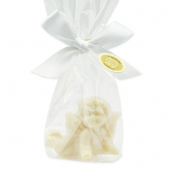 Sheep milk soap angel 20g, in a cellophane, Christmas rose 