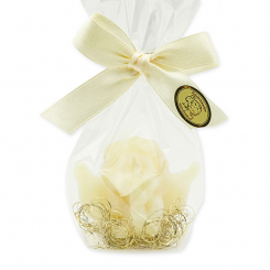 Sheep milk soap angel 25g, with goldhair in a cellophane, Classic 