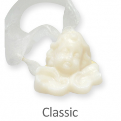 Sheep milk soap head of an angel 30g, hanging with organca, Classic 