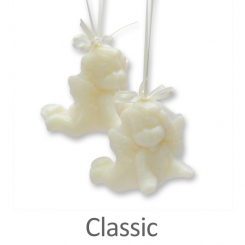 Sheep milk soap angel 20g, hanging on a ribbon, Classic 