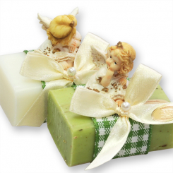 Sheep milk soap 100 decorated with an angel, Classic/verbena 