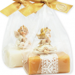 Sheep milk soap 100g decorated with an angel in a cellophane, Classic/quince 