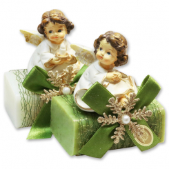 Sheep milk soap 100g decorated with an angel, Classic/verbena 