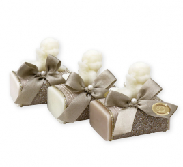 Sheep milk soap 100g decorated with a soap angel 20g, sorted 
