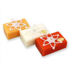 Sheep milk soap 100g decorated with a star, sorted 