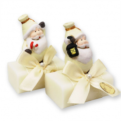 Sheep milk soap 100g decorated with santa, Classic 