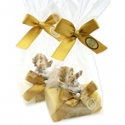 Sheep milk soap 100g deocrated with an angel in a cellophane, Classic/swiss pine 