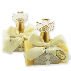 Sheep milk soap 100g decorated with an angel, Classic/swiss pine 