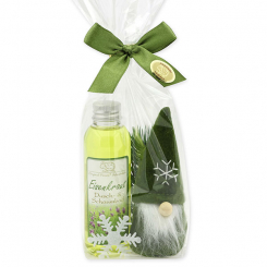 Shower- & foam bath 75ml with a gnome in a cellophane bag, Verbena 