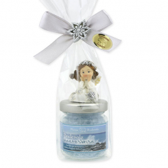 Badesalz 60g dekoriert mit Engel in Cello, Meeresbrise 