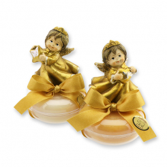 Sheep milk soap 100g in a box deocrated with an angel, Classic/swiss pine 