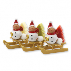 Schafmilchseife Weihnachtsbaum 24g dekoriert mit Wichtel, sortiert 