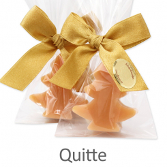 Schafmilchseife Tannenbaum mini 16g, in Cello, Quitte 