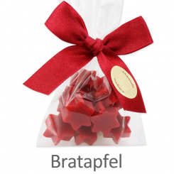 Sheep milk soap star 10x2g, in a cellophane, Baked apple 