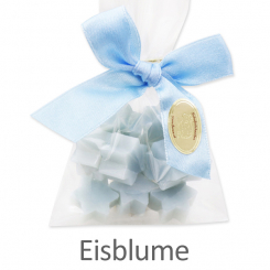 Sheep milk soap star 10x2g, in a cellophane, Ice flower 