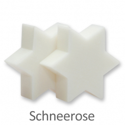 Schafmilchseife Stern midi 20g, Schneerose 
