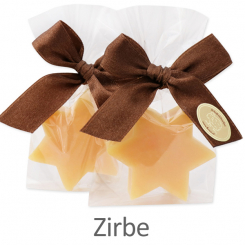 Sheep milk soap star 20g, in a cellophane, Swiss pine 