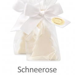 Sheep milk soap christmas tree midi 24g, in a cellophane, Christmas rose 