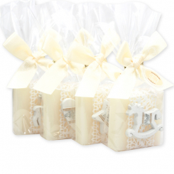 Sheep milk soap 35g decorated with christmas motives in a cellophane, Classic 